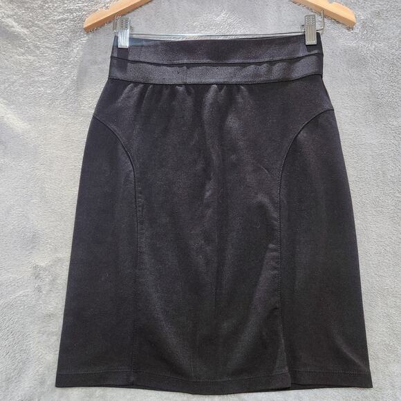 Max Studio Dresses & Skirts - Max Studio Womens Black Pencil Mini Skirt Size Small Y2K 90s Stretch Feminine